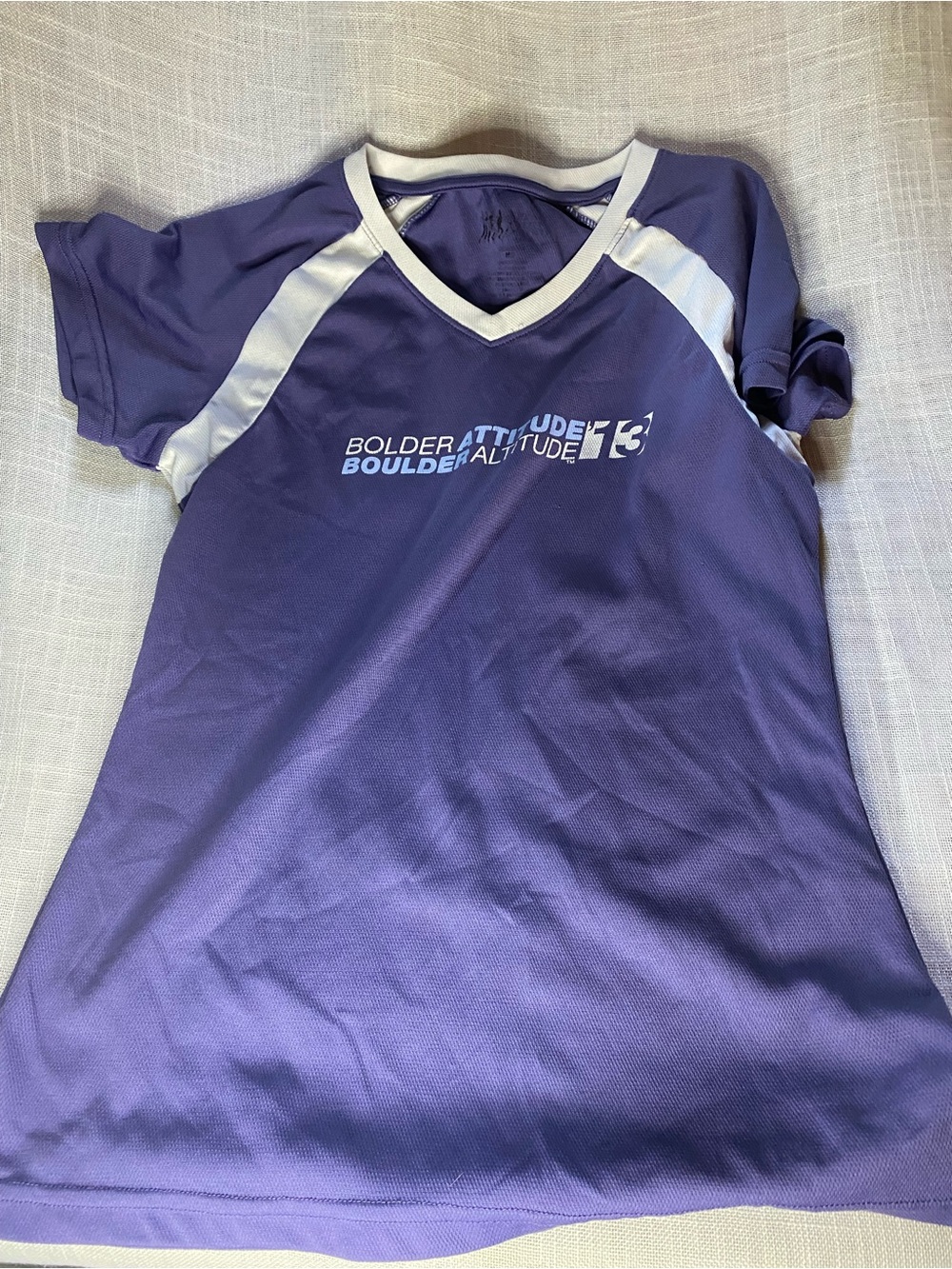 Kids Purple Athletic Jersey with White Accents